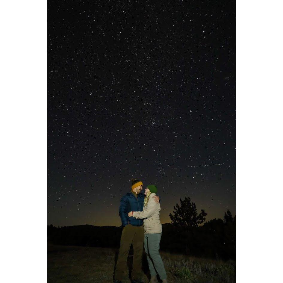 camping in the middle of nowhere under the stars