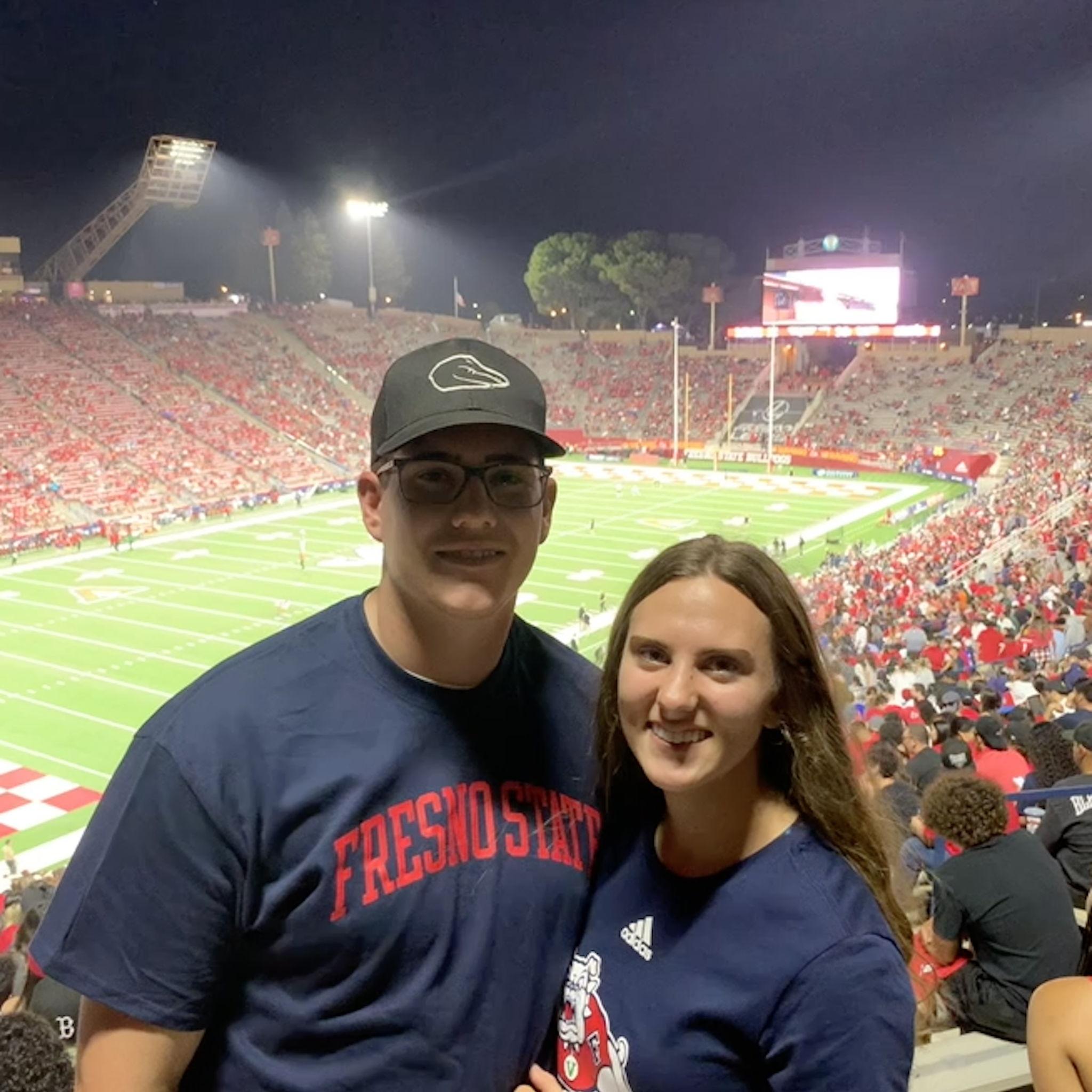 Wyatt visits Sharon in Fresno, 2021