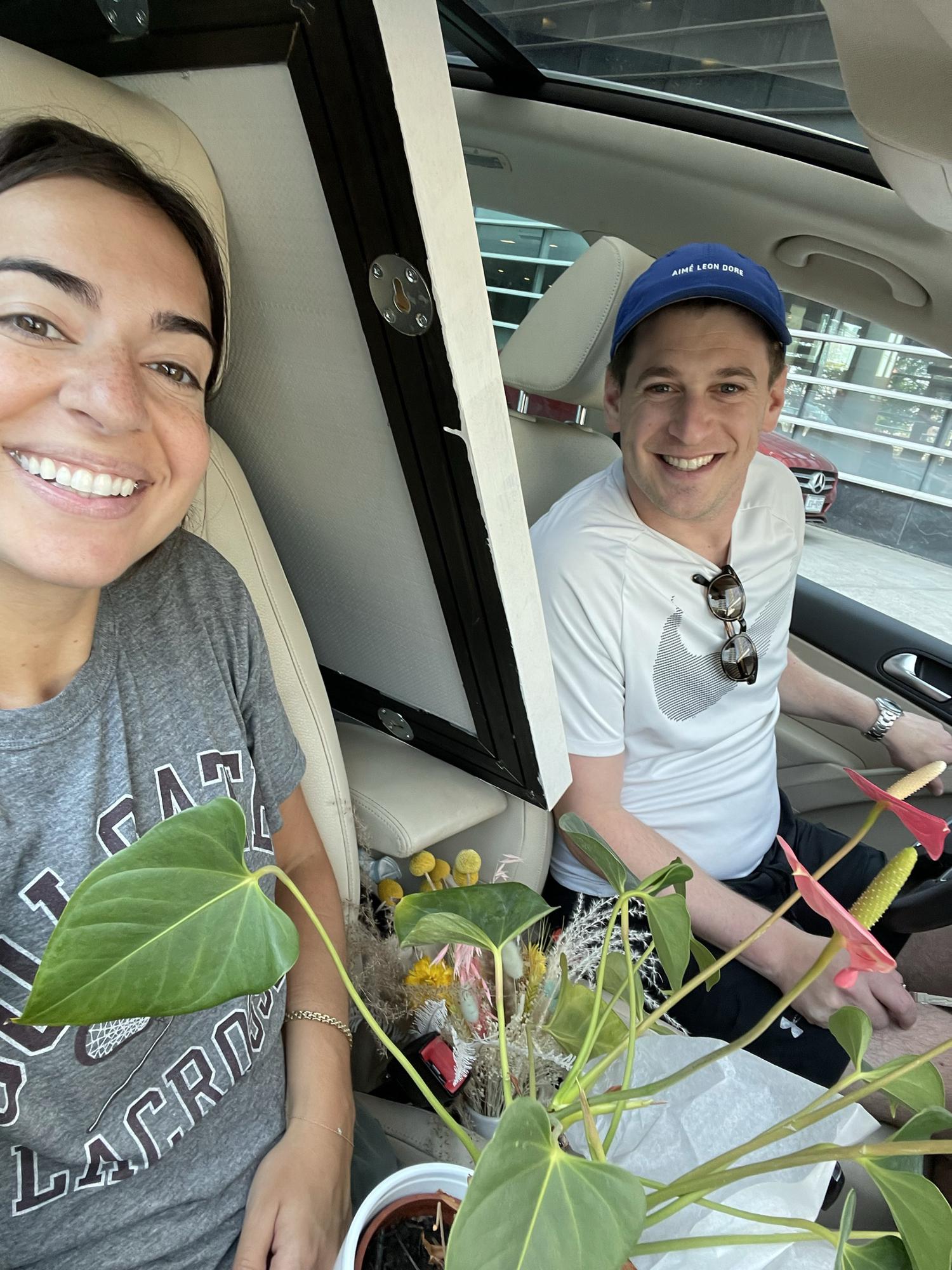 Moving our things to our first apartment together!