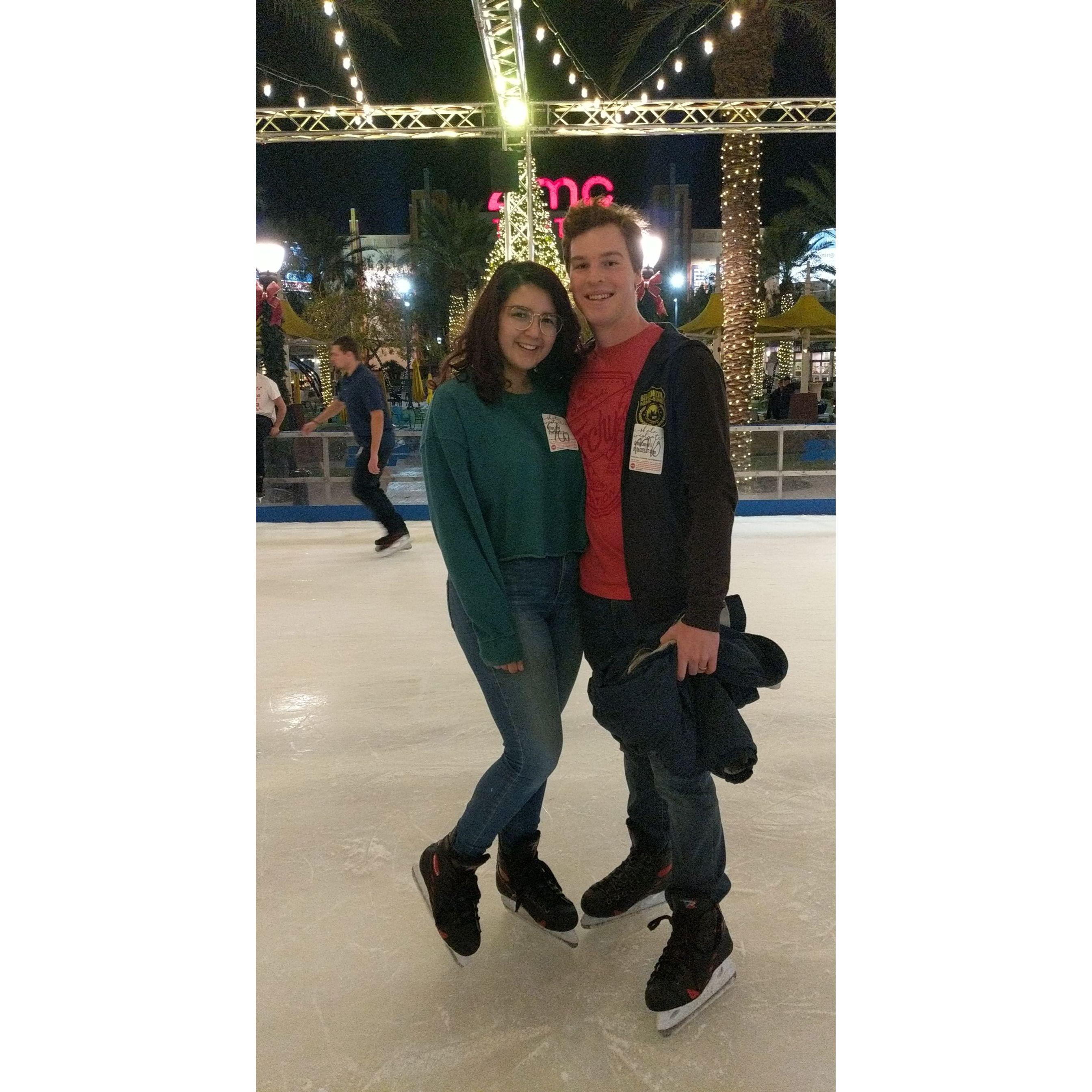 first time ice skating together