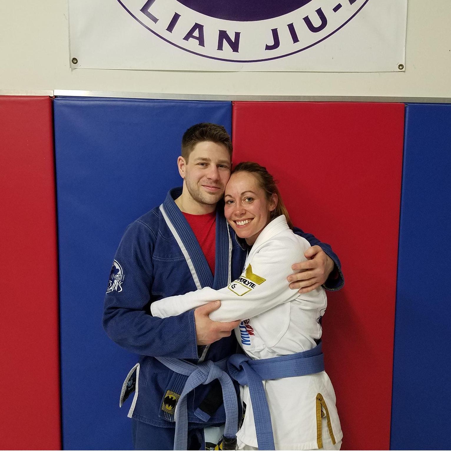 Just two blue belts