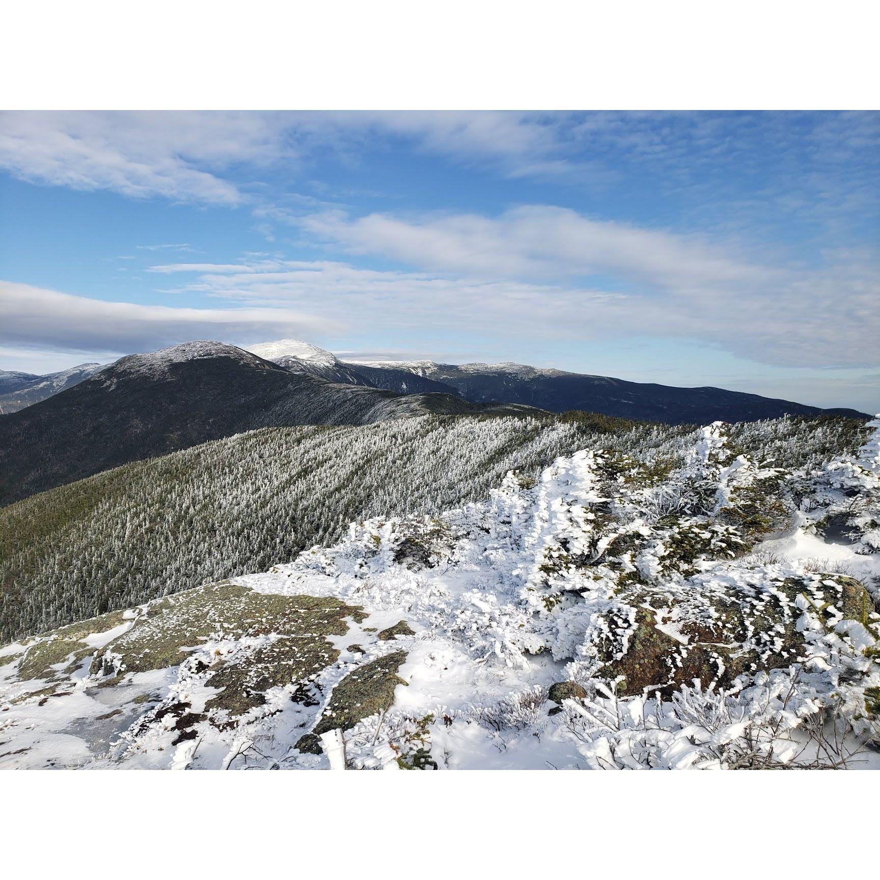 View from the summit hiking on our 4th date