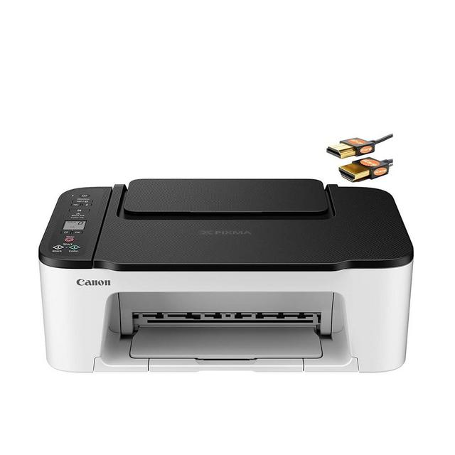 Canon PIXMA TS35 22 Wireless Color Inkjet All-in-One Printer - Print Copy Scan - Mobile Printing - Up to 50 Sheets Paper Tray - Up to 4800 x 1200 DPI - 1.5" LCD + HDMI Cable