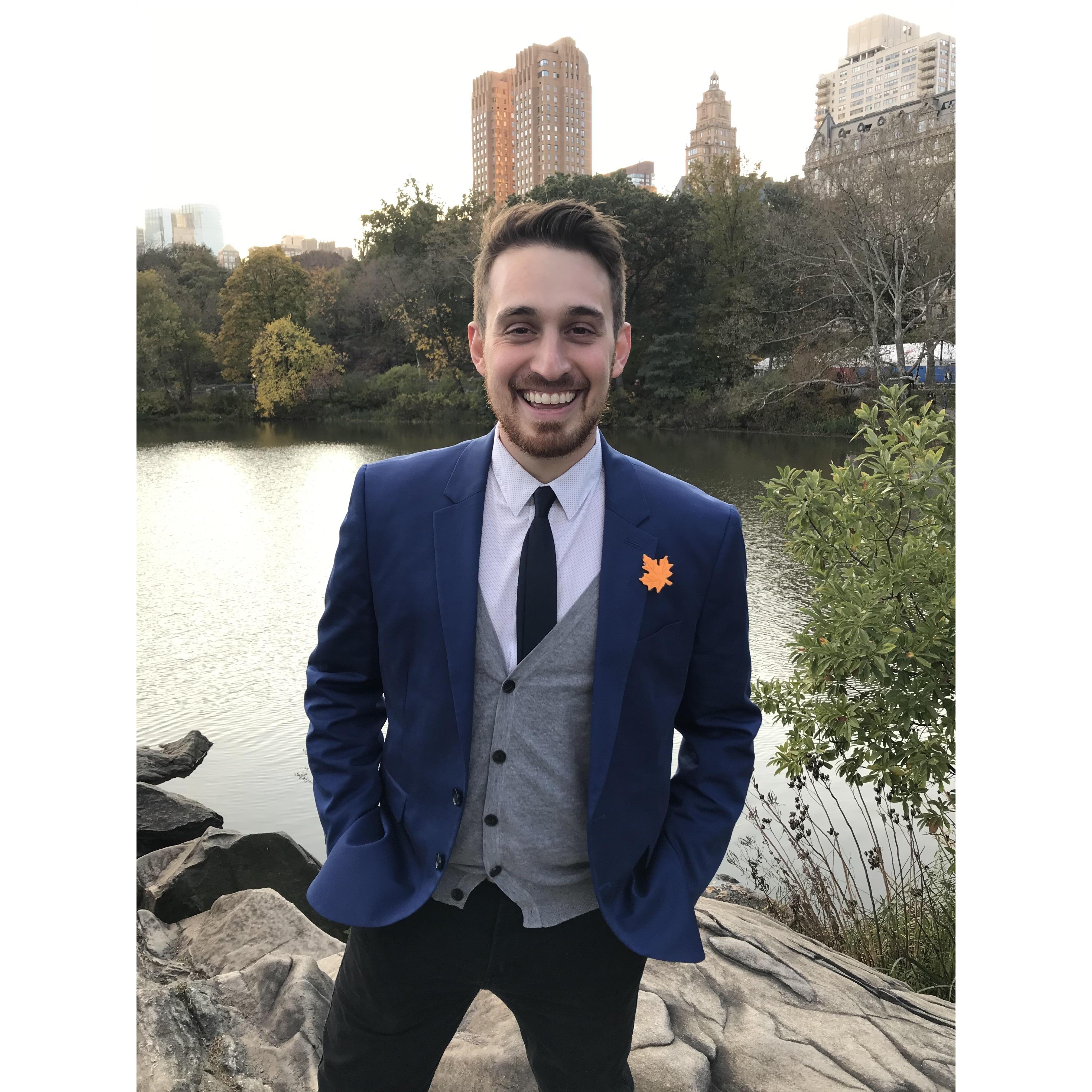 Photo shoot in Central Park, NYC.