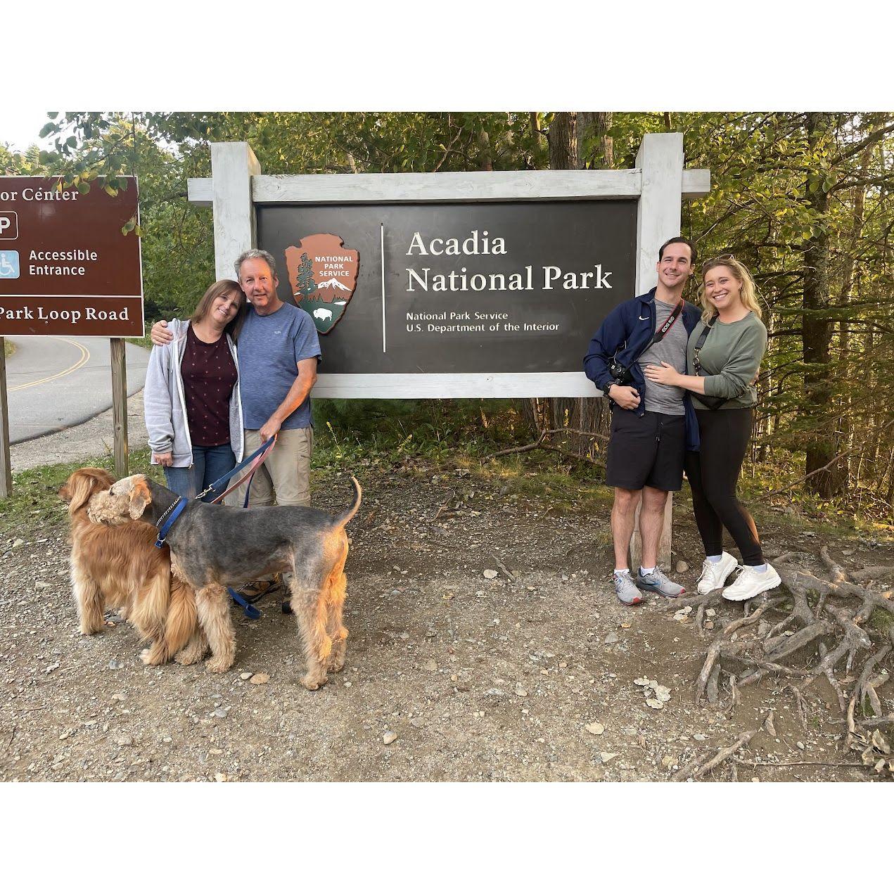 The second place Josh was going to propose- September 2023 at Acadia National Park, our first big trip with with the family!