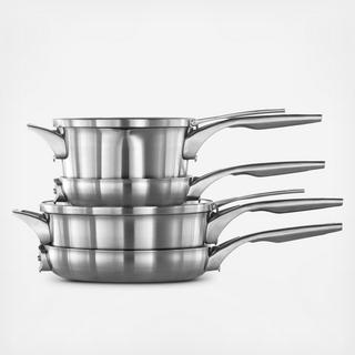 Premier Space Saving Stainless Steel 6-Piece Cookware Set