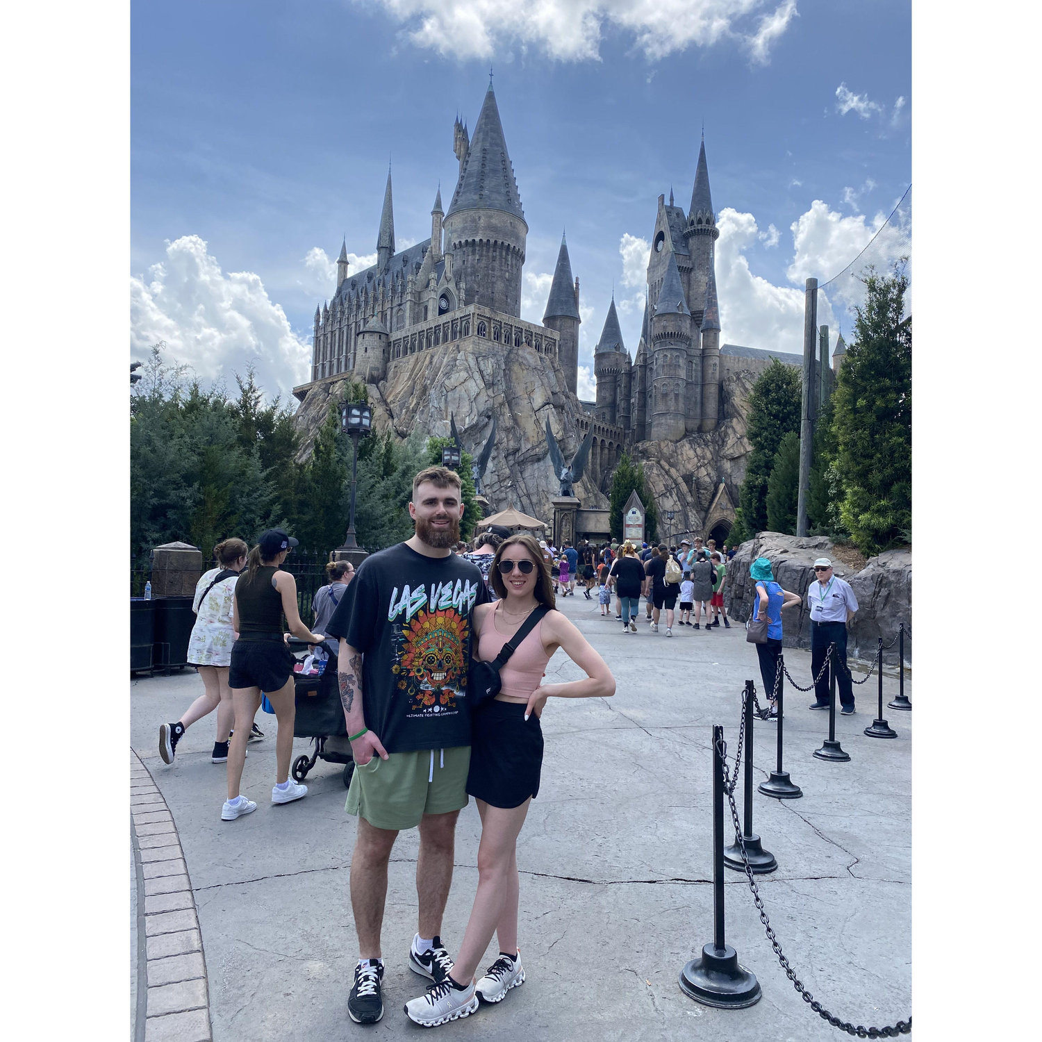 Yes, Abby did cry over seeing Hogwarts in person