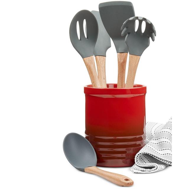 Martha Stewart Collection 5-Pc. Kitchen Utensil Set & Crock, Created for Macy's