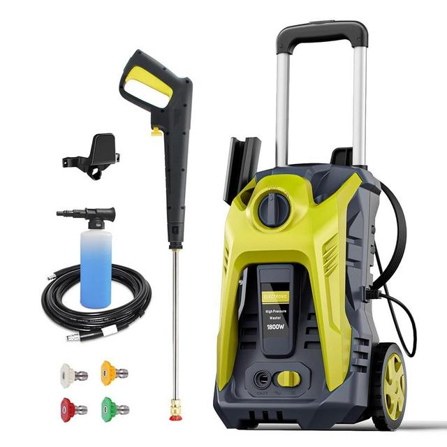 Electric High Pressure Washer 4050 PSI 2.6 GPM Electric Power Washer with 25 Foot Hose, 16.4 Foot Power Cord, Soap Tank Car Wash Machine Blue Ideal Cleaning for Patio.