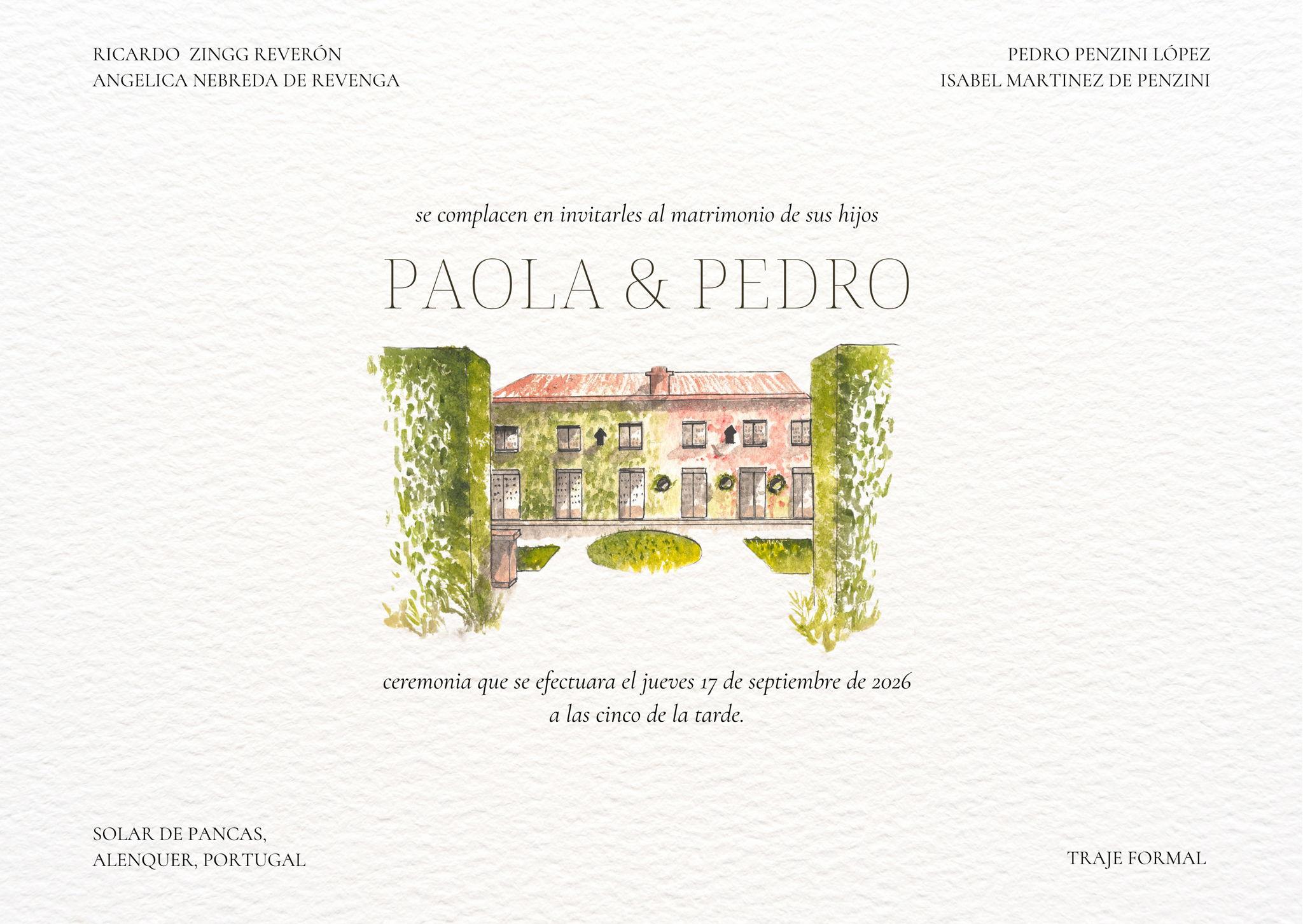The Wedding Website of Paola Zingg and Pedro Penzini