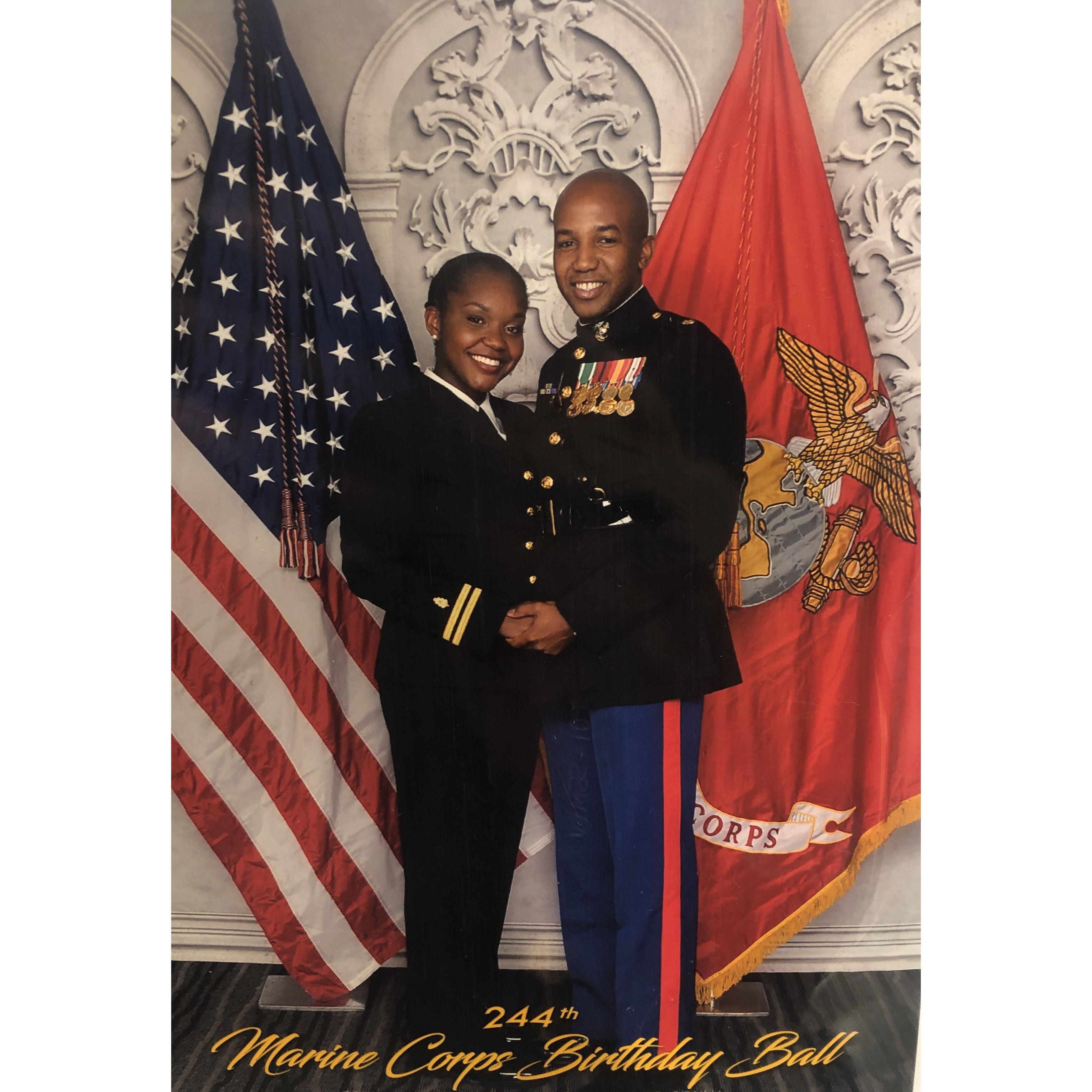 Our first Marine Corps Ball together in November 2019