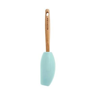 KitchenAid Bamboo Mixer Spatula Ice Blue