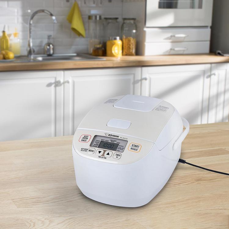 Zojirushi NL-DCC18CP Micom Rice Cooker and Warmer, 10 Cups (Pearl Beige)  with 12 Piece Knife Set 