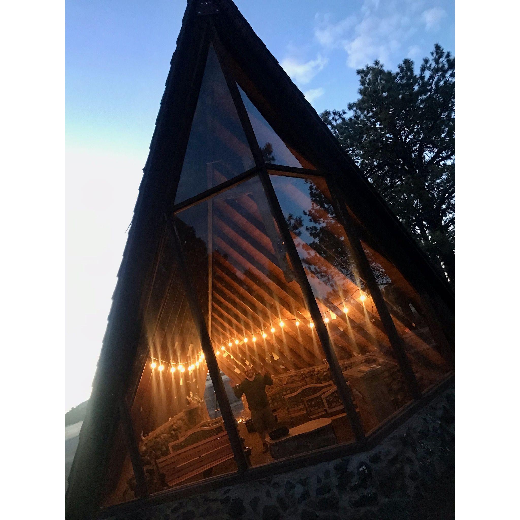 Testing lights at the chapel. April 2024.