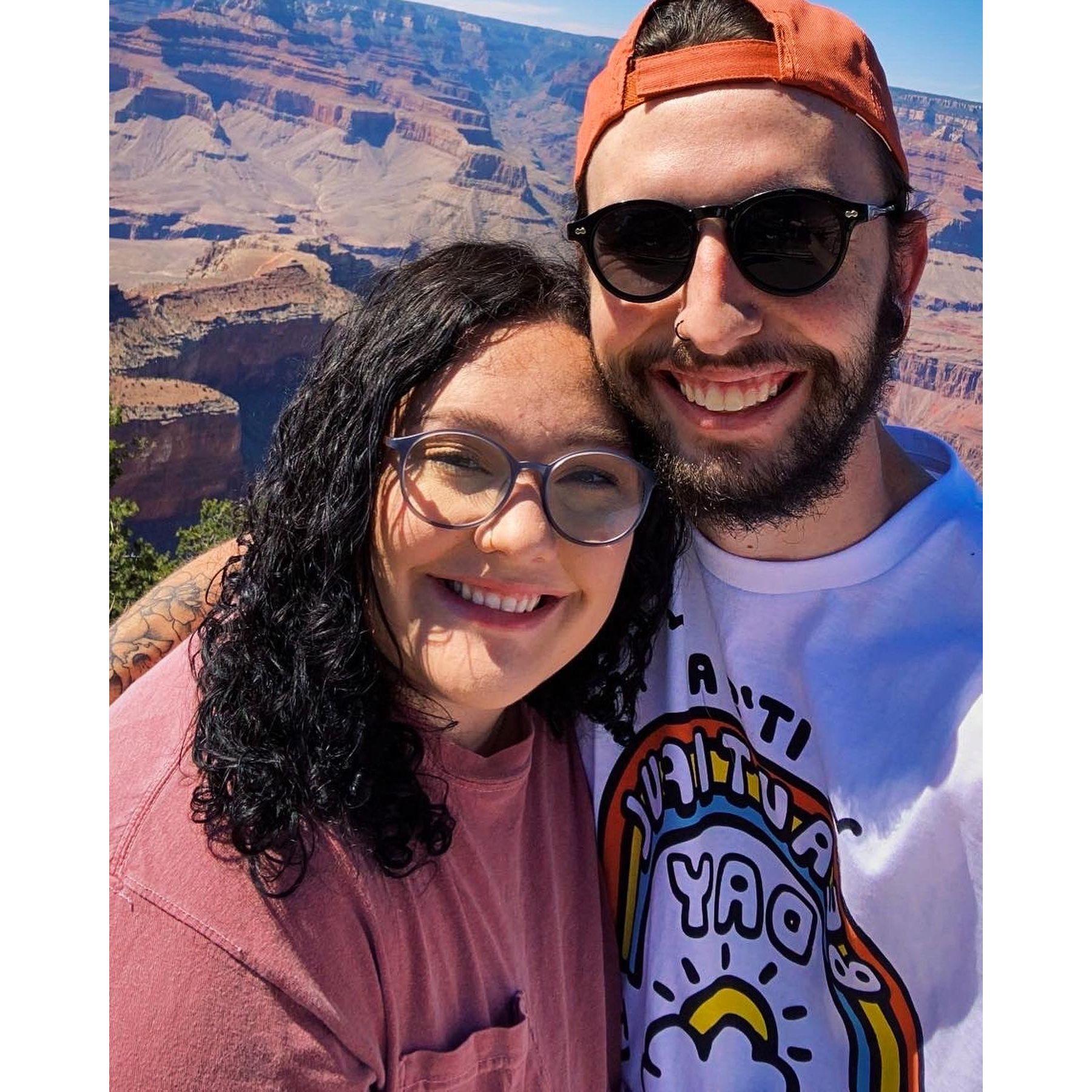 Brice and I at the Grand Canyon in Arizona