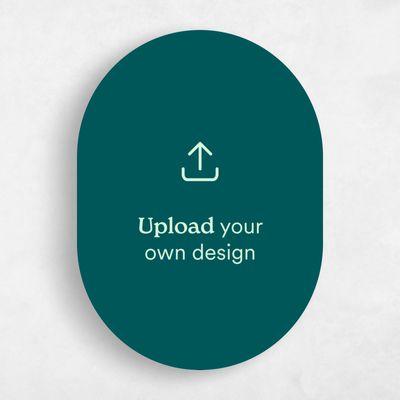 White Oval Wedding Invitation - Upload your own Portrait