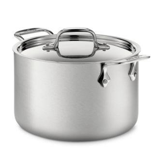 d5 Stainless Brushed Steel 4-Quart Soup Pot with Lid