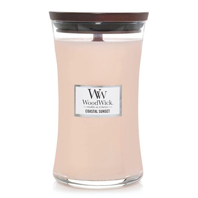 WoodWick Large Hourglass Candle, Coastal Sunset, 21.5 oz