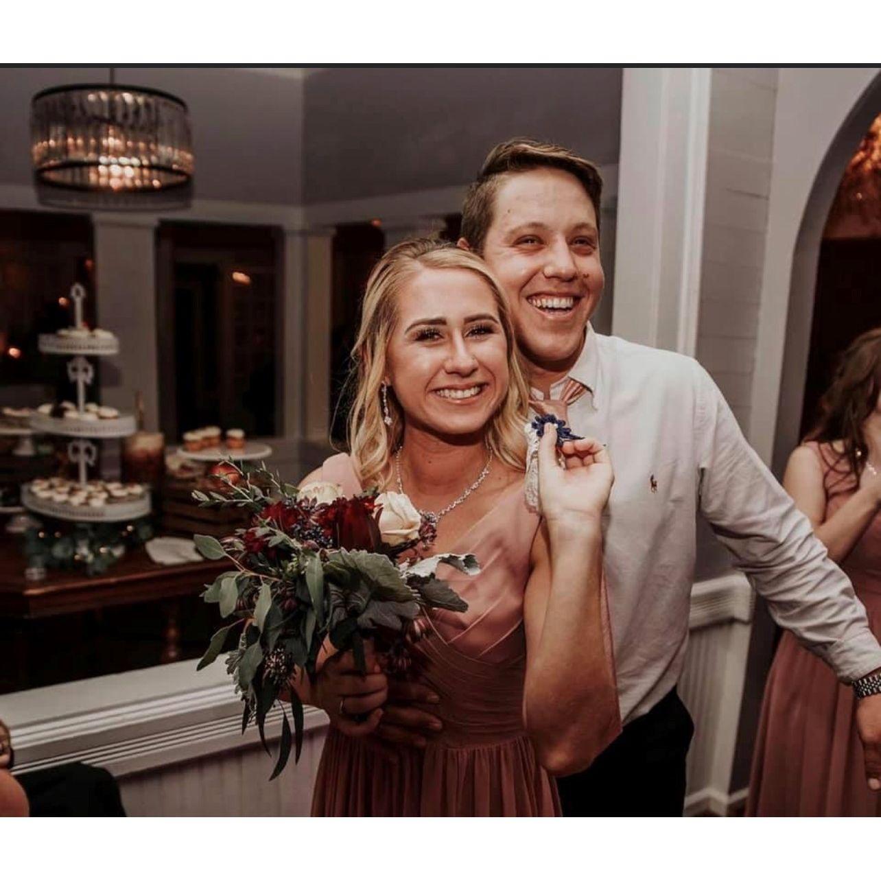 I was determined to catch the bouquet, and I am determined to love this man through the ups and downs the rest of our life.