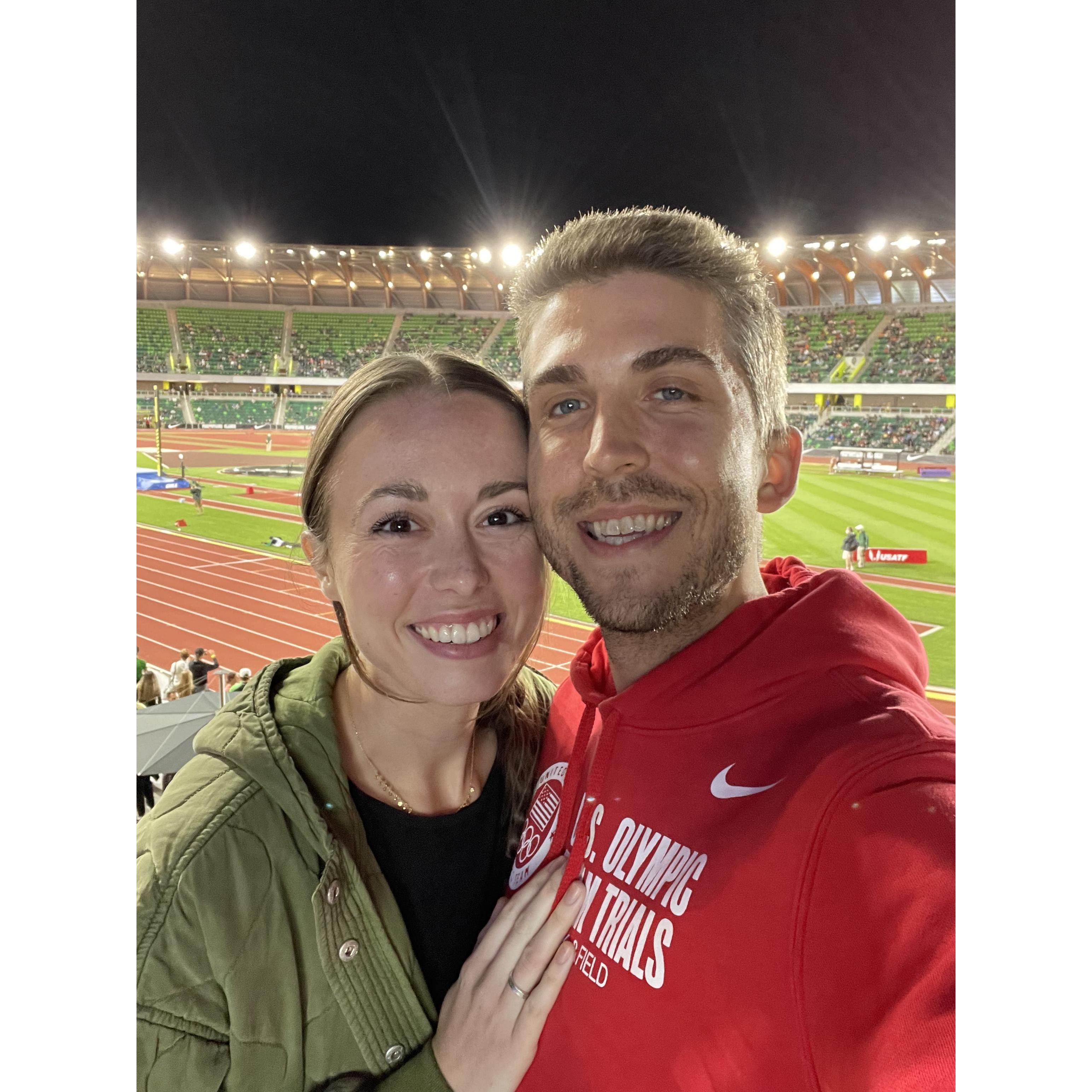 One of our favorite places, Hayward Field!