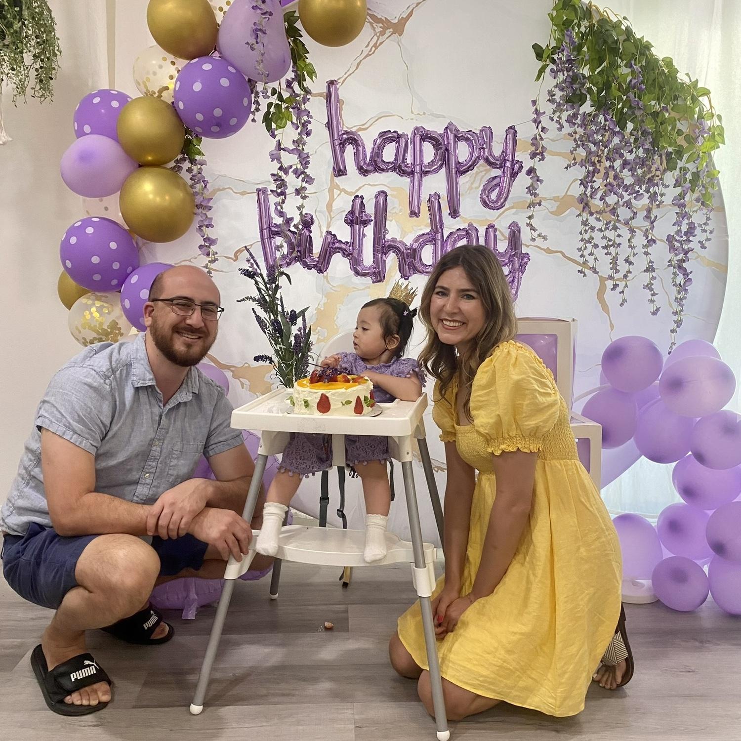 Our flower girl’s first birthday 💜