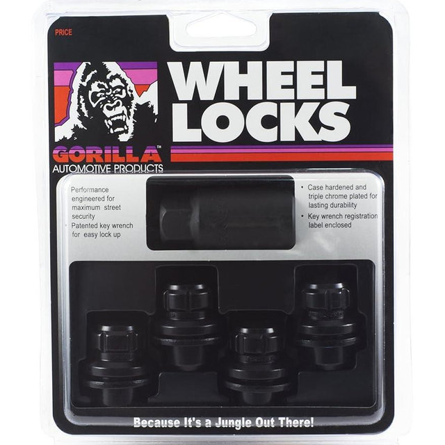Gorilla Automotive 73631TBC Locking Lug Nuts & 1 Key for Toyota/Lexus Aluminum Wheels - Set of 4
