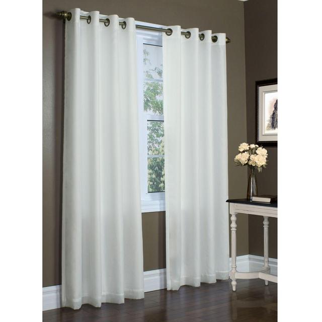 Rhapsody 95-Inch Grommet Window Curtain Panel in Ivory