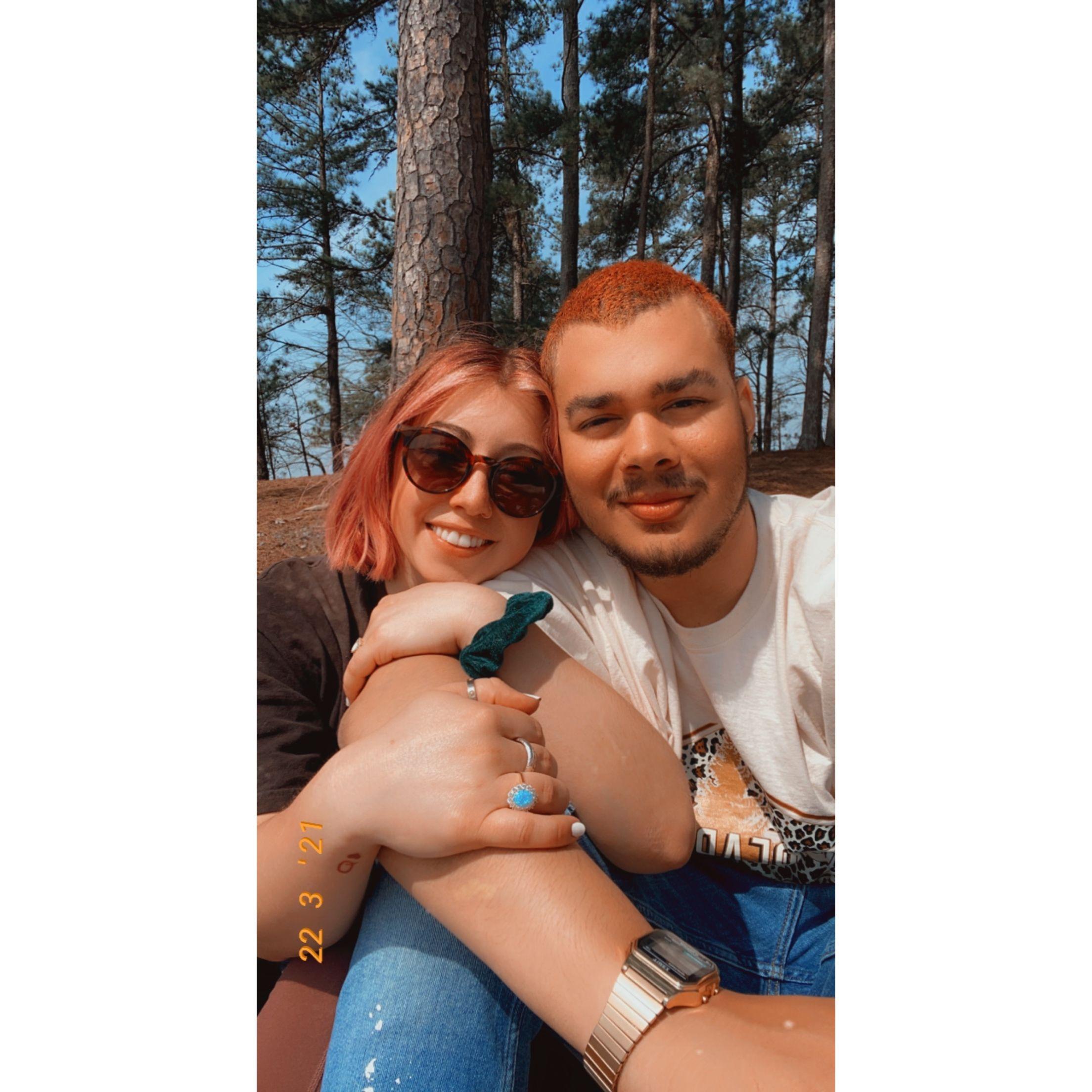 Our first picnic at Lake Lanier. We played card games and soaked up the sun with Jack!