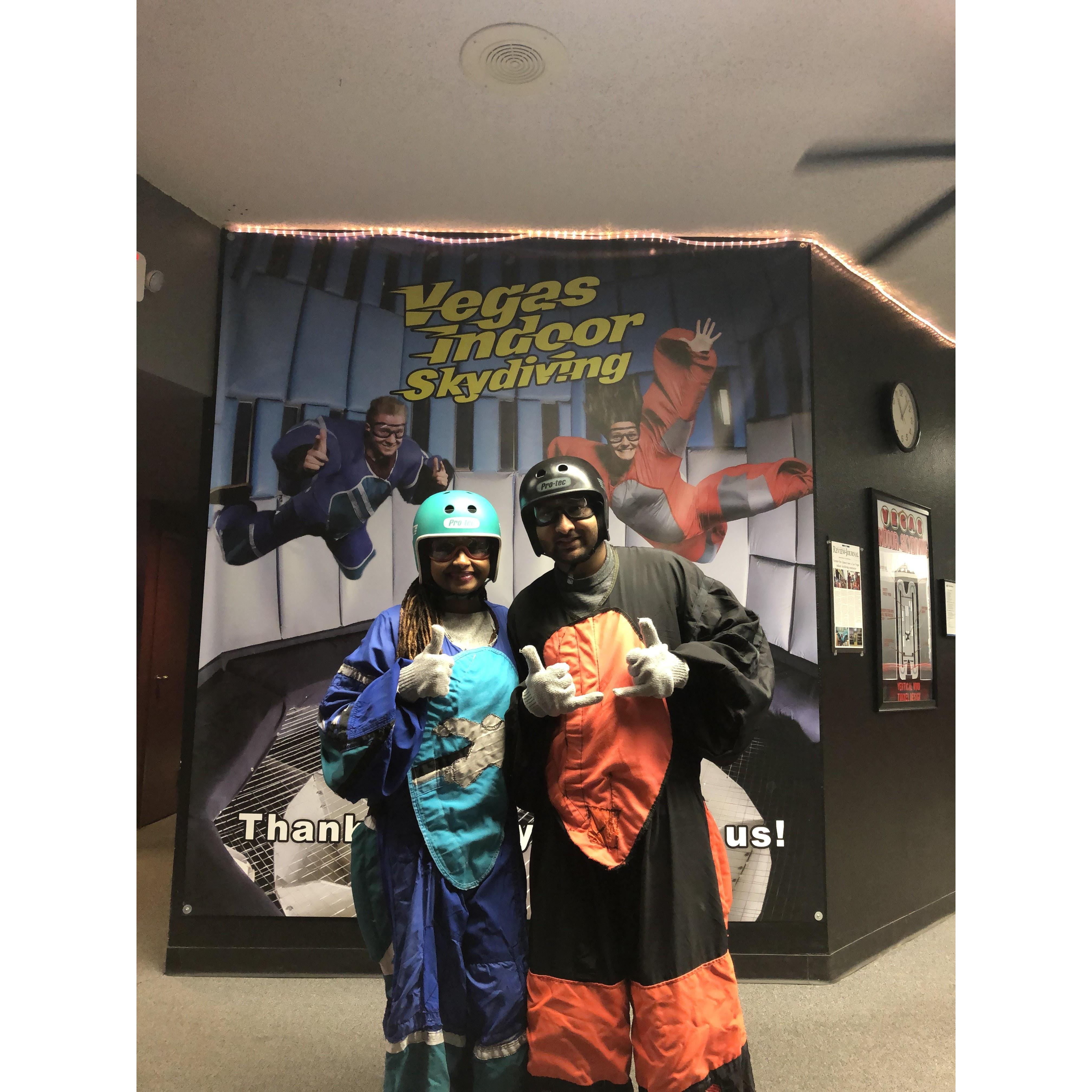 Indoor skydiving adventure