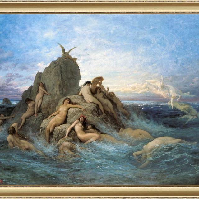 Gustave Dore, Naïads of the Sea, 1860 -...