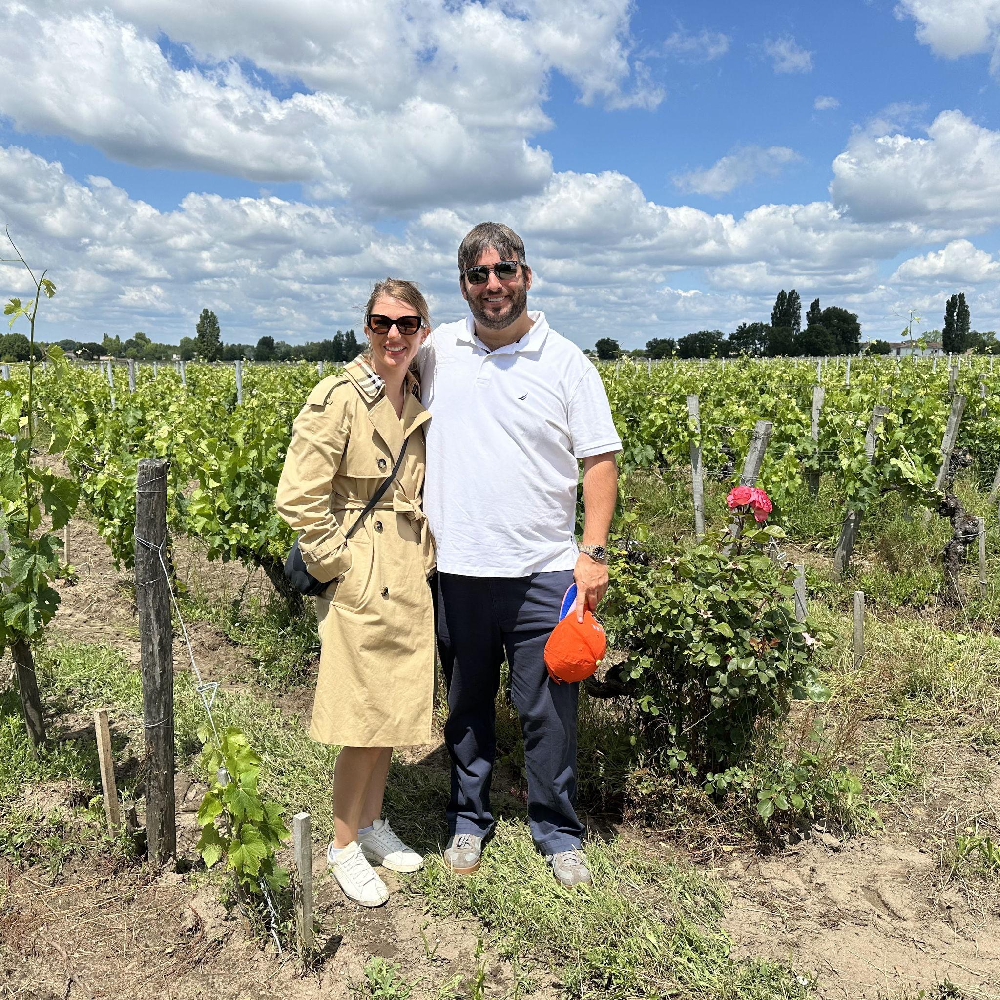 Tasting some wine in Bordeaux