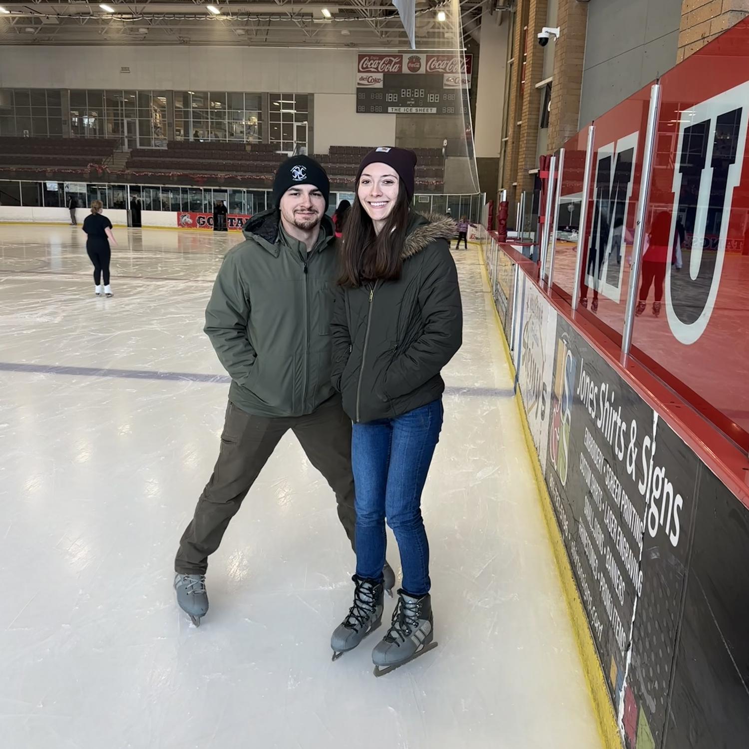 Ice skating in Ogden, Utah. December 2023