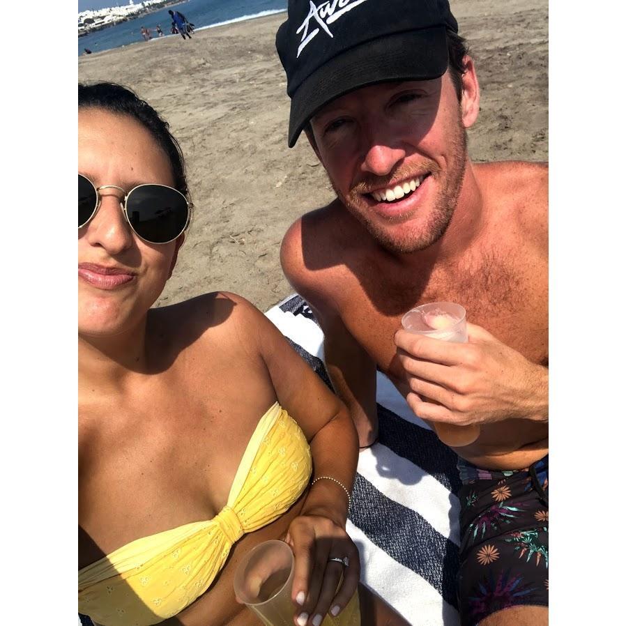 Celebrating our engagement in Spain!