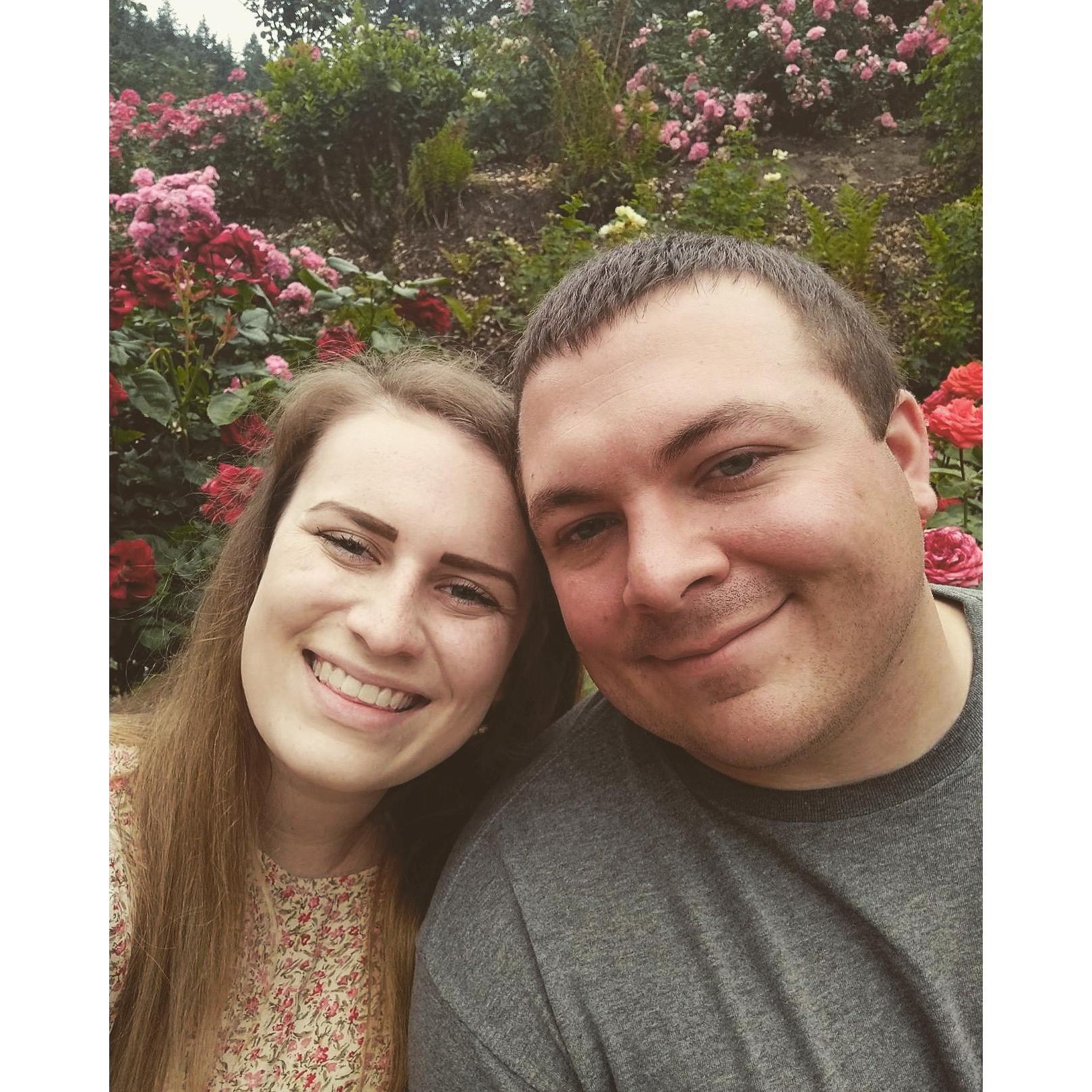 The Portland Rose Garden during our mini-moon