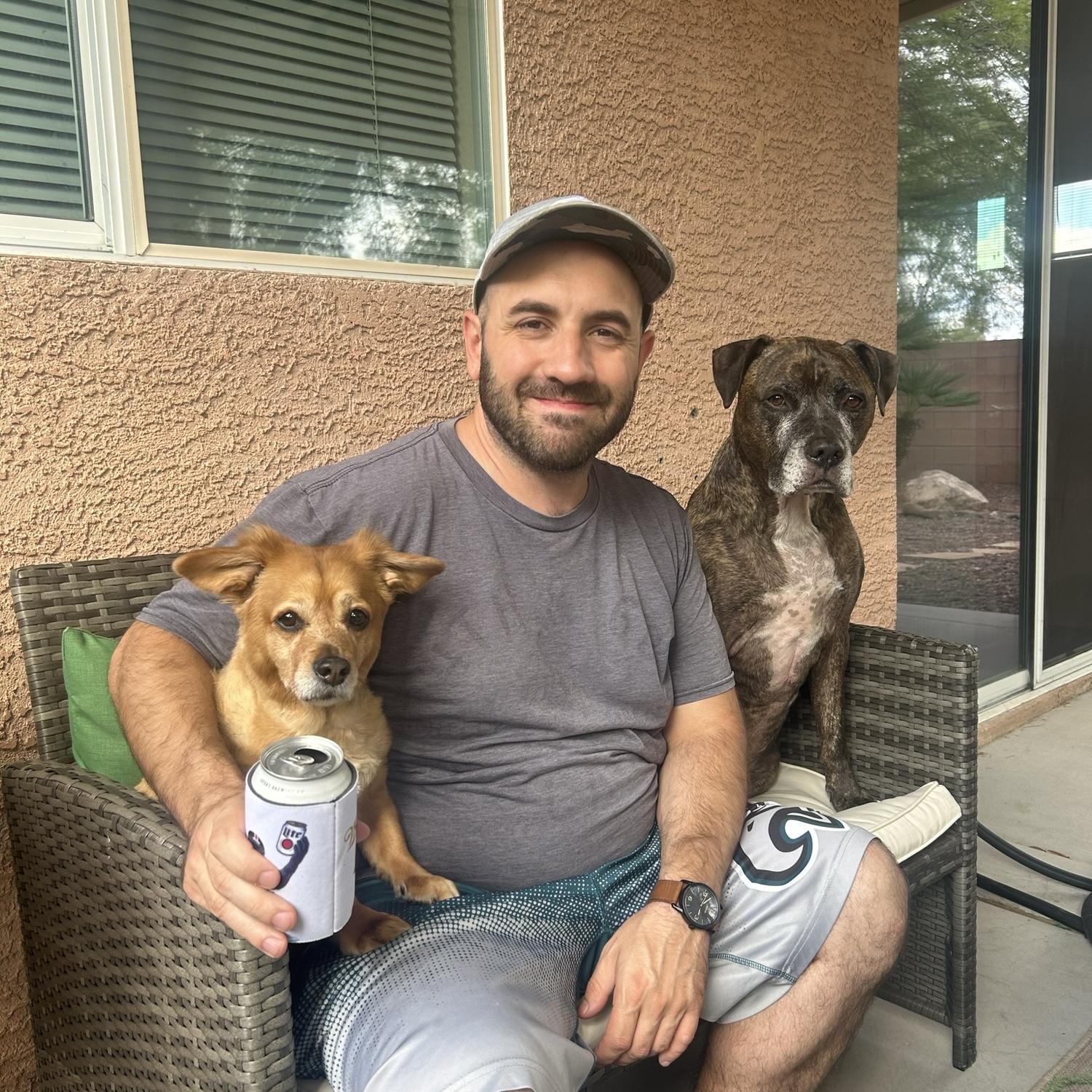 The dogs love the new house