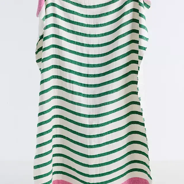 Sailor Cotton Printed Stripe Throw
