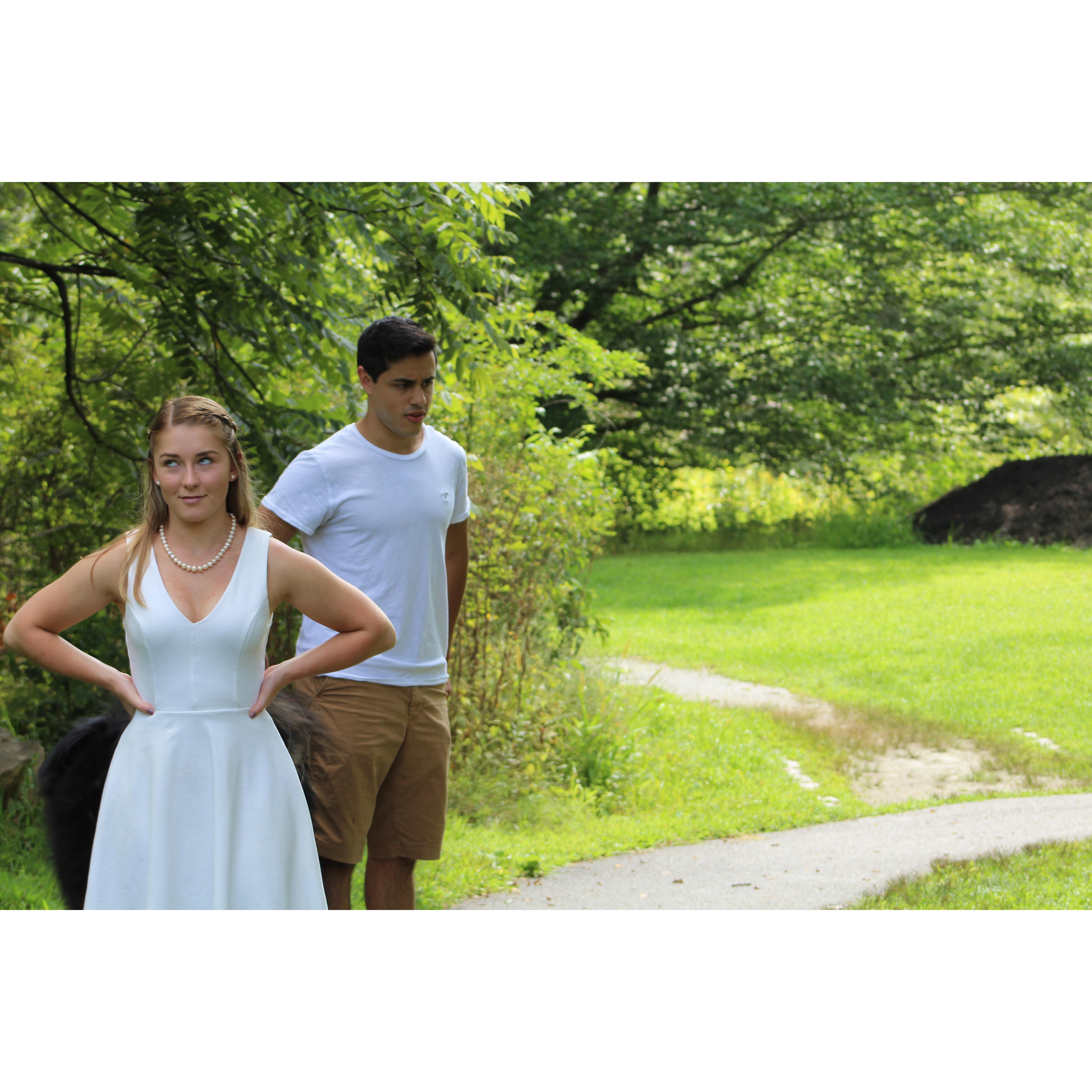 Engagement photo shoot moods