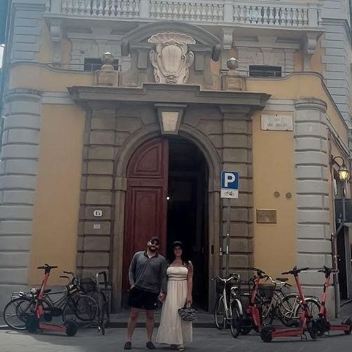Our first pic in Florence, Italy.
