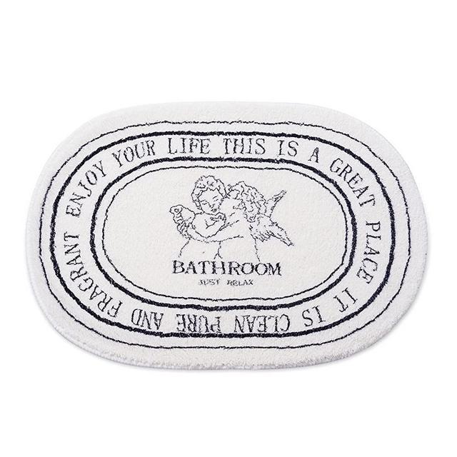 Black White Bathroom Rugs 20x32inch Soft Absorbent Cute Bath Mat for Bathroom Floor, Machine Washable Non-Slip Bath Rug for Shower Toilet Tub, Bathroom Decor Plush Bathmat Carpet