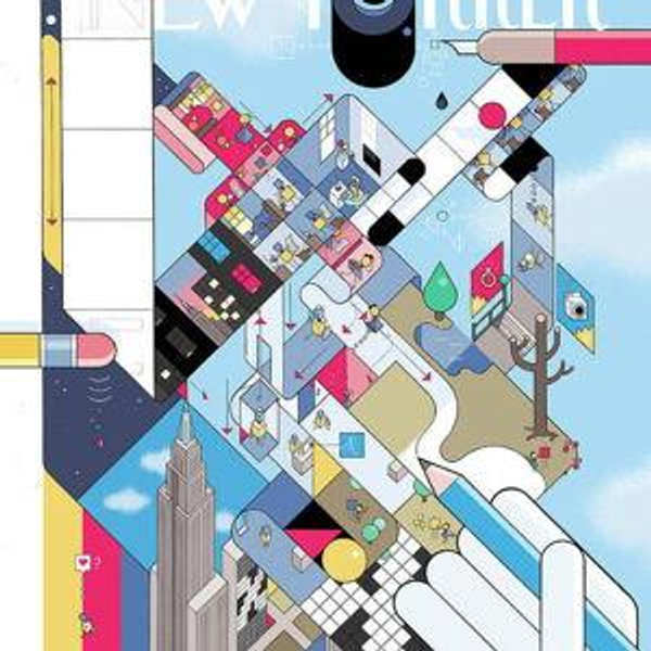 New Yorker Ups And Downs Art Print