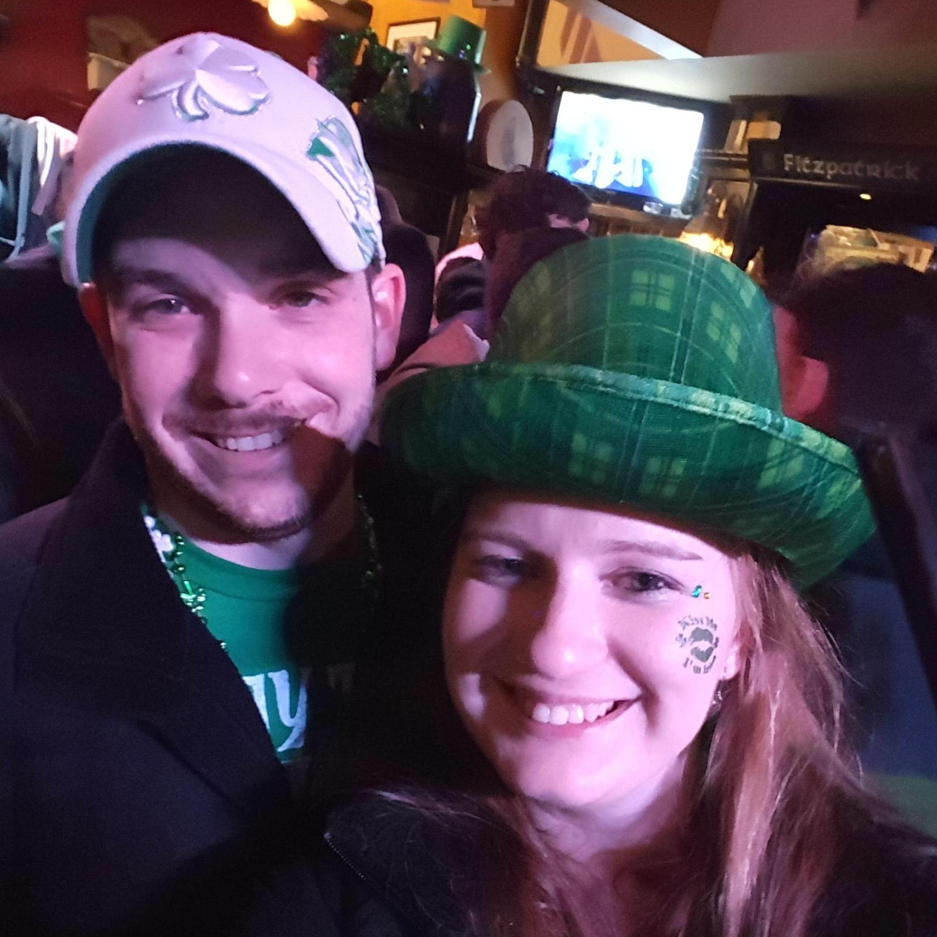 Our first St. Patty's Day/picture together!