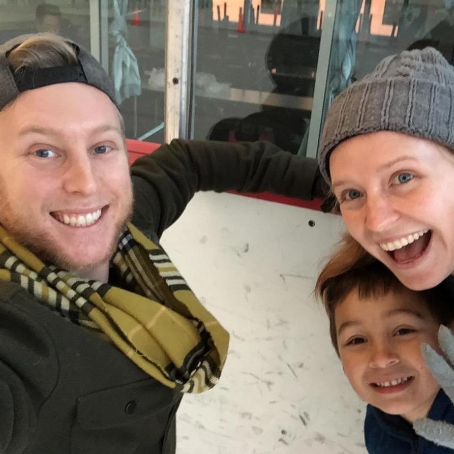 Taking Nikko ice skating at Christmas!