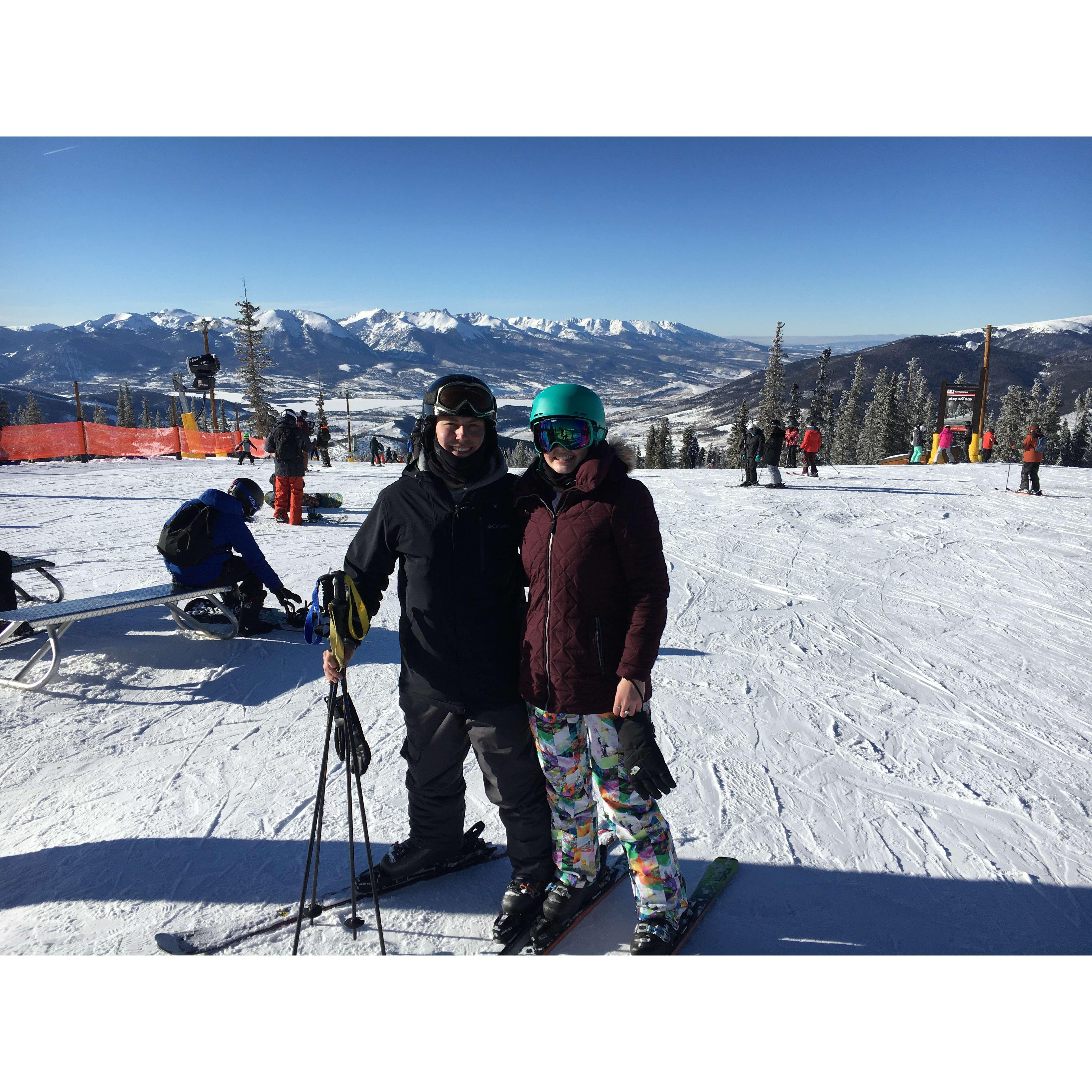 January 2020-Matt's first time skiing!