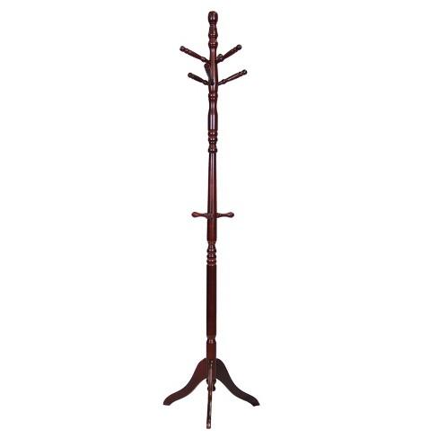 Wood Coat Stand Wood Mahogany - Home Source Industries