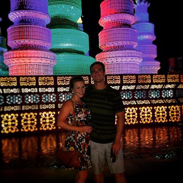 At the Tampa Zoo... one of our first dates and the first photo we ever took together!