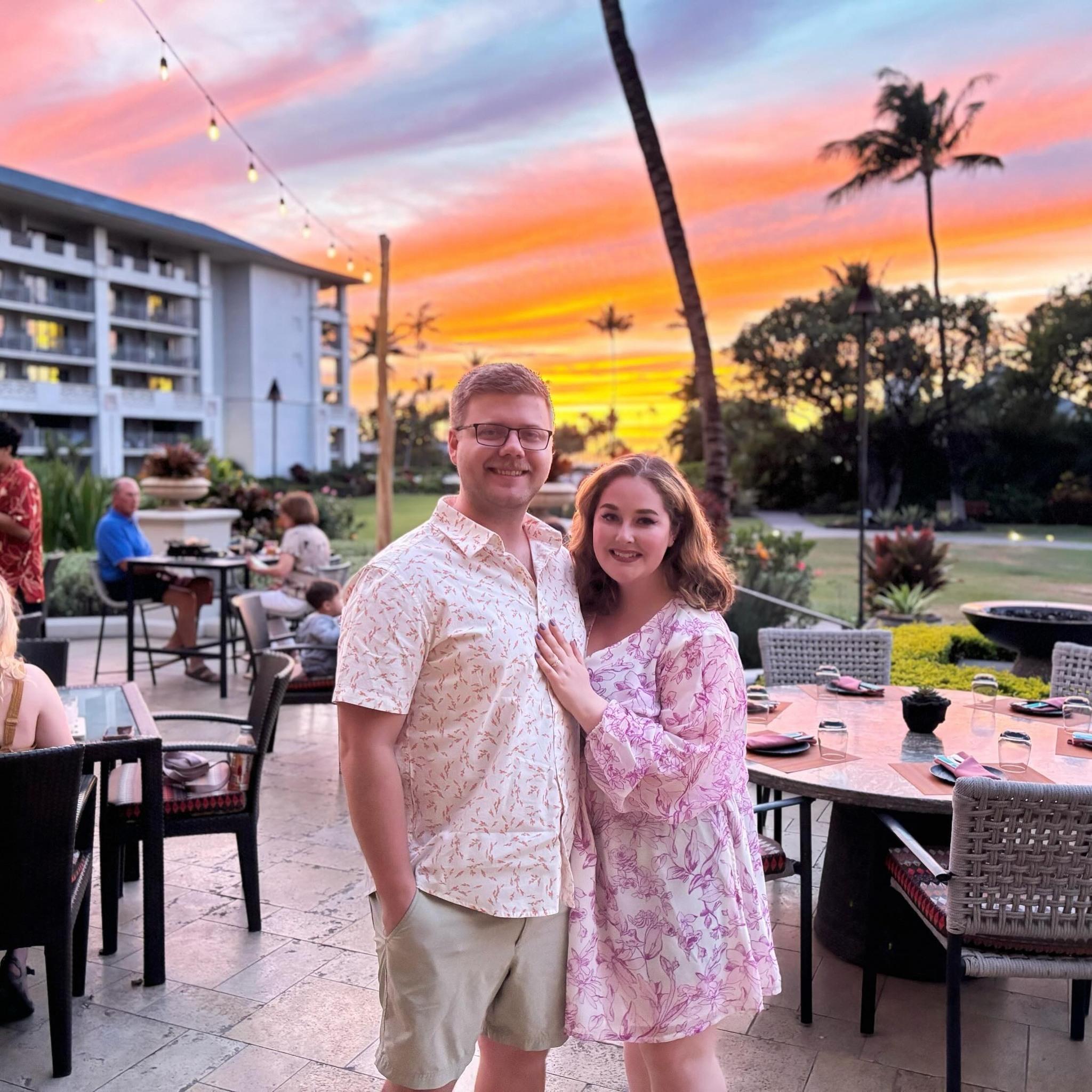 Our vacation in Hawaii with the beautiful sunsets