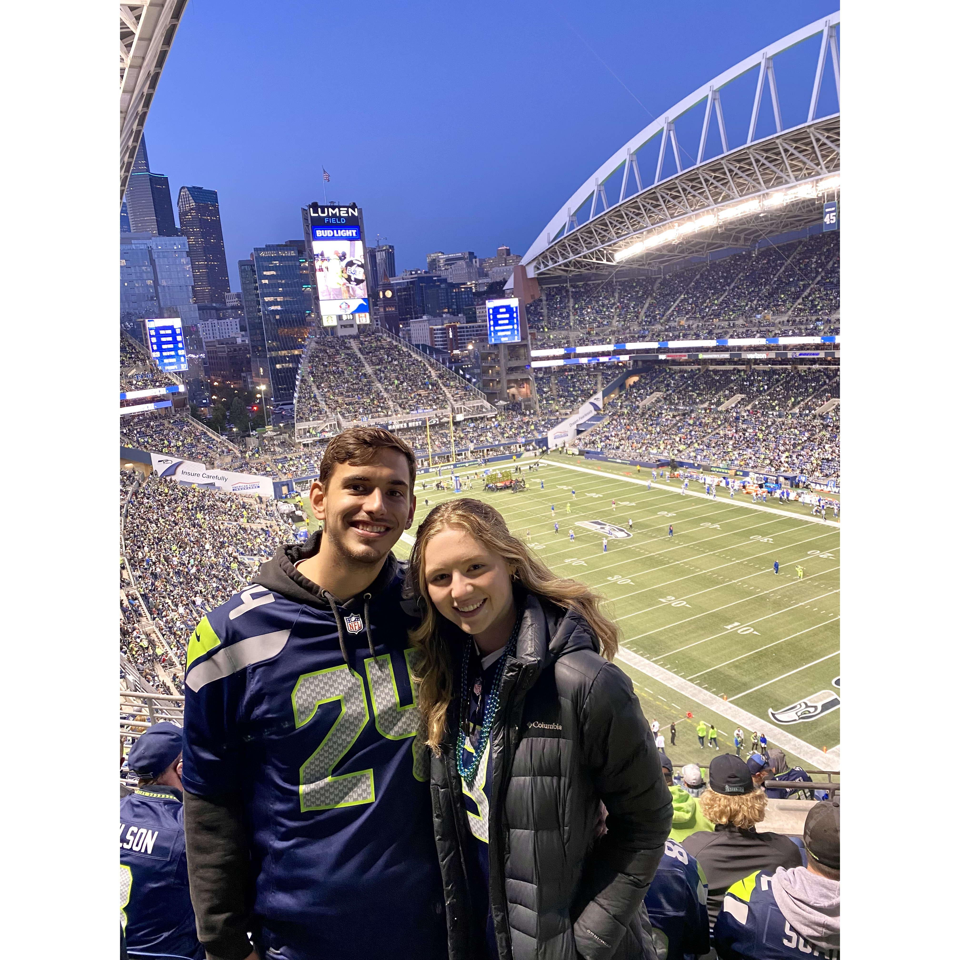 Seahawks game! No, we did not win