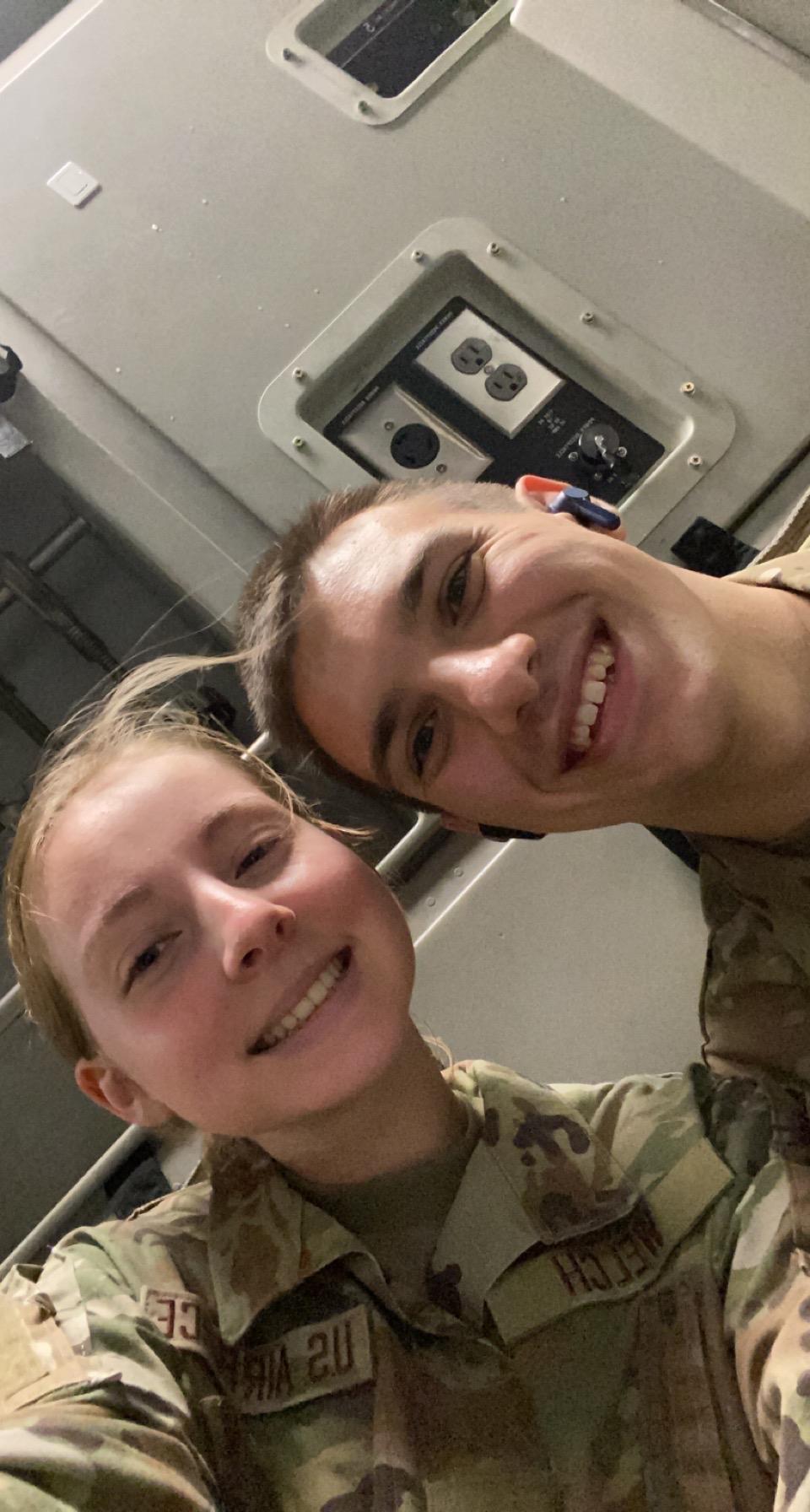 Chilling on a C-130 ✈️