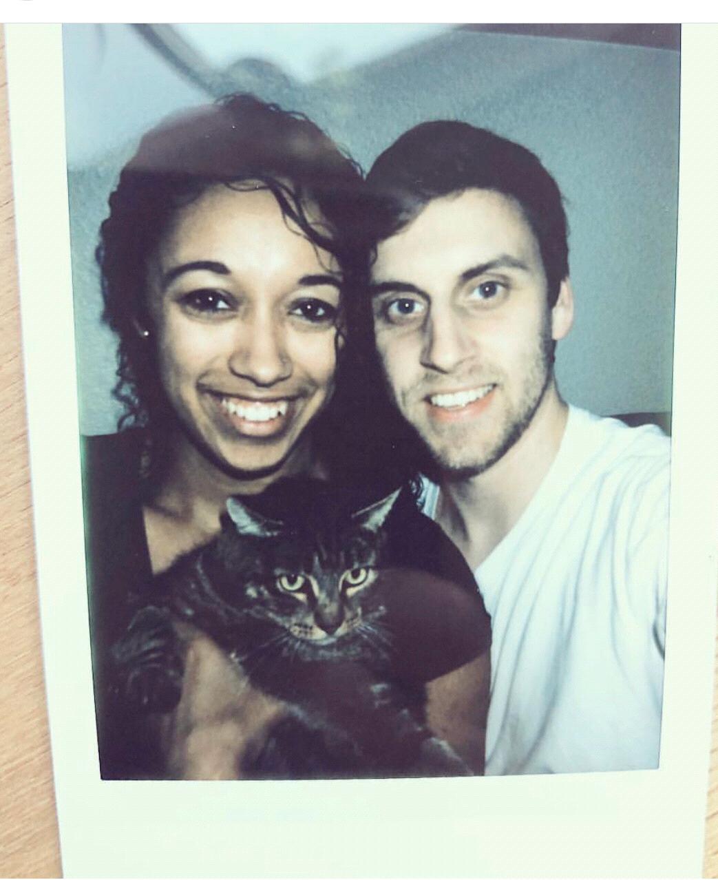 All moved into our new apartment with Momo.