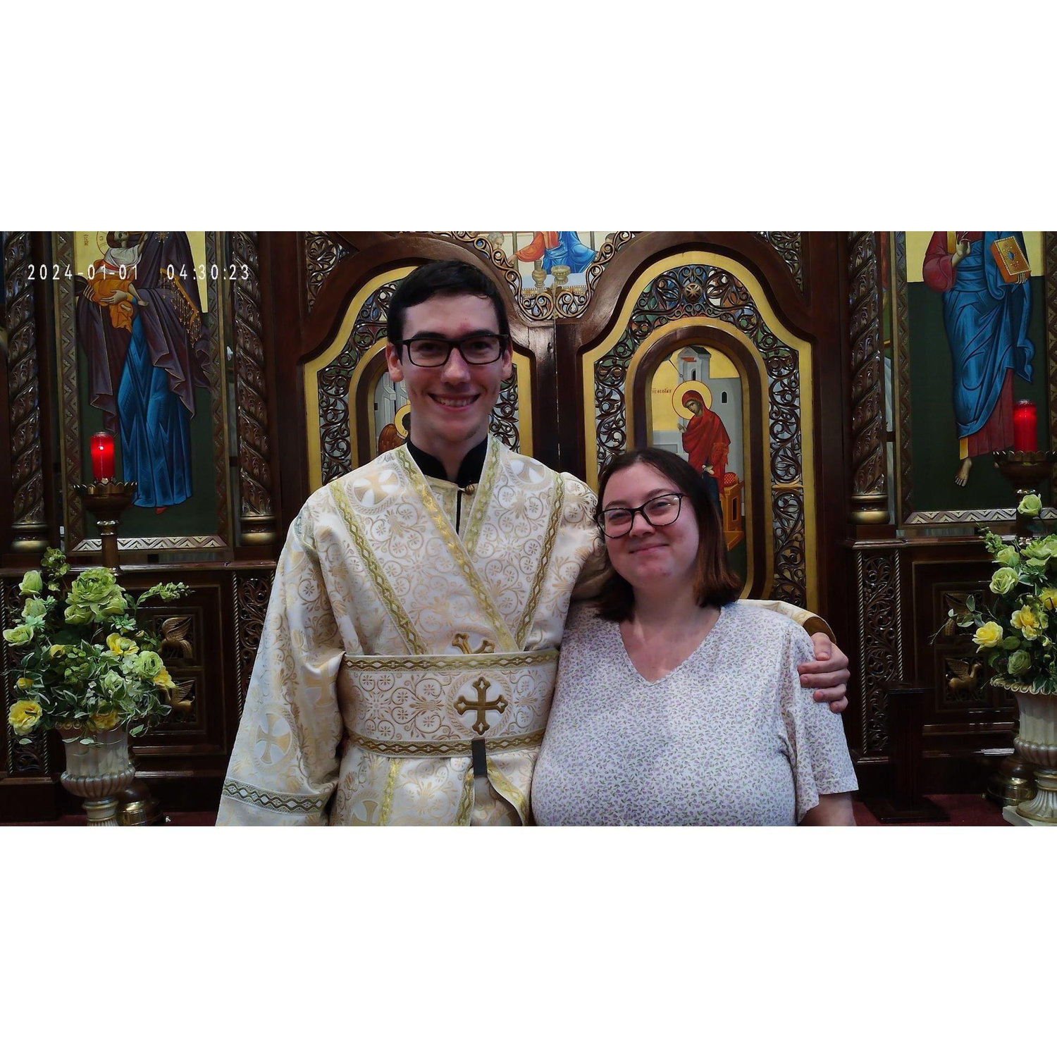 Photo taken at Holy Ghost Parish in McKees Rocks, Pa. This was the day of the grooms ordination to the subdeaconate in the Byzantine rite. The bride, and their families, could not be more proud!